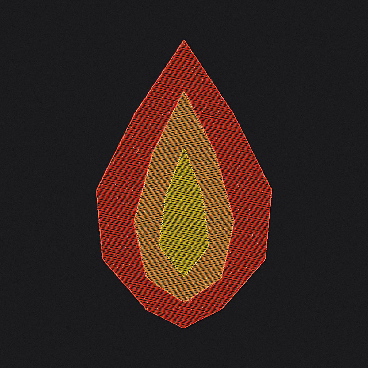Flame embroidery showcase