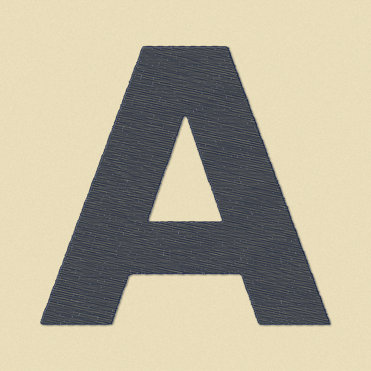 Letter Monogram embroidery showcase